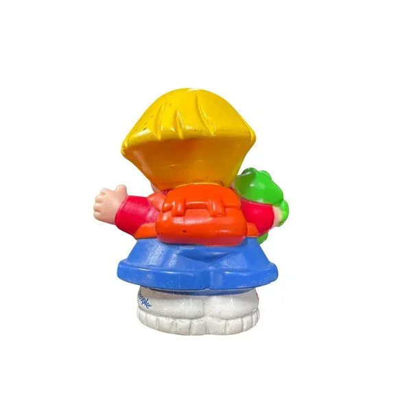 Vintage Fisher-Price Little People Eddie Figure Holding Frog 2002 Collectible To - Picture 4 of 6